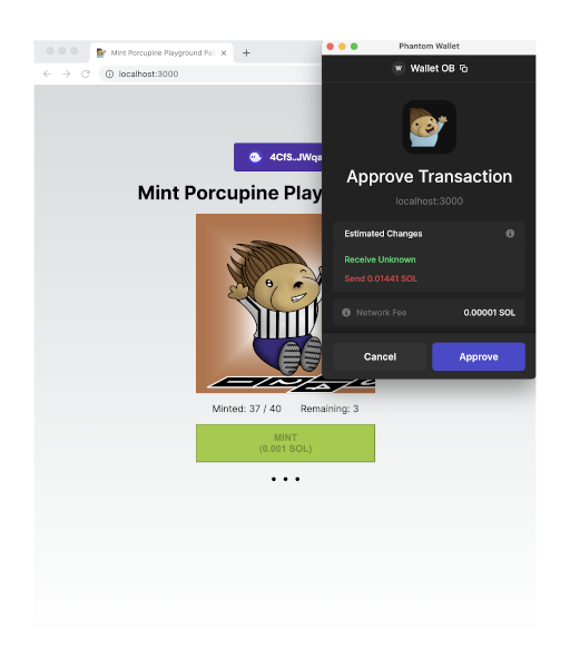 Approval screenshot